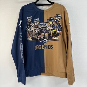 LA Rams Legends Sweatshirt XL‎ K.Warner M.Faulk I.Bruce T.Holt E.Dickerson